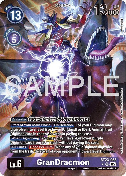 BT23-068 GranDracmon (Alternate Art) Single