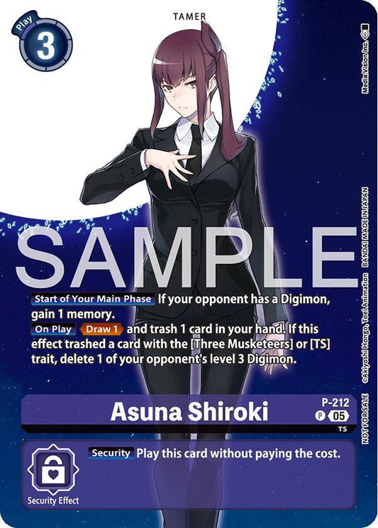 P-212 Asuna Shiroki Hackers Slumber Box Promotion Pack Single