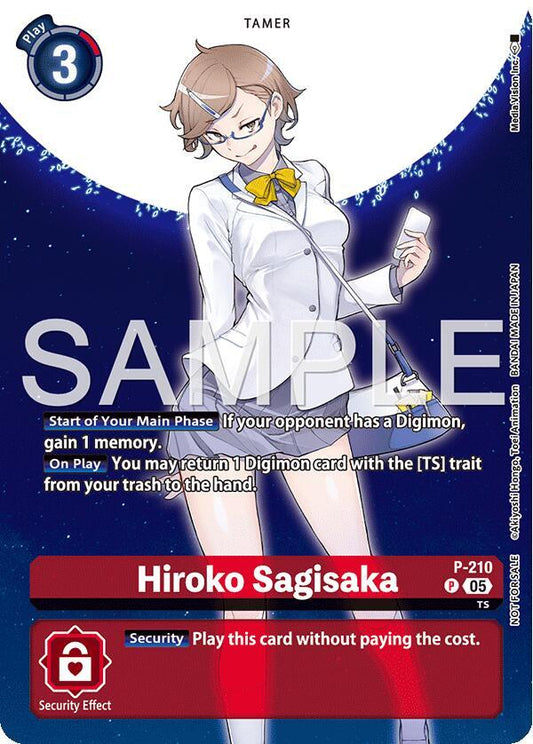 P-210 Hiroko Sagisaka Hackers Slumber Box Promotion Pack Single