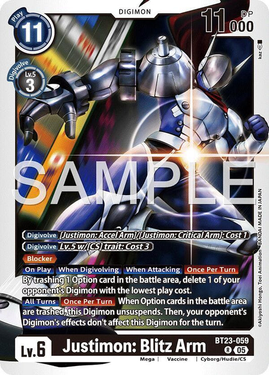 BT23-059 Justimon: Blitz Arm Single