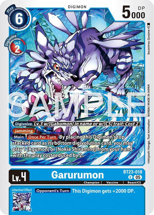BT23-018 Garurumon Single
