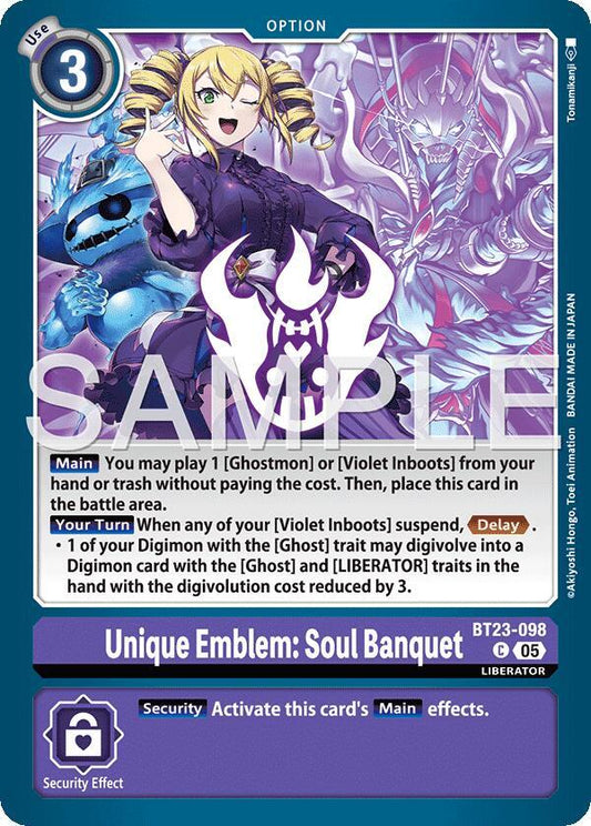 BT23-098 Unique Emblem: Soul Banquet Single
