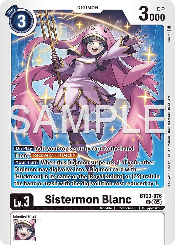 BT23-076 Sistermon Blanc Single
