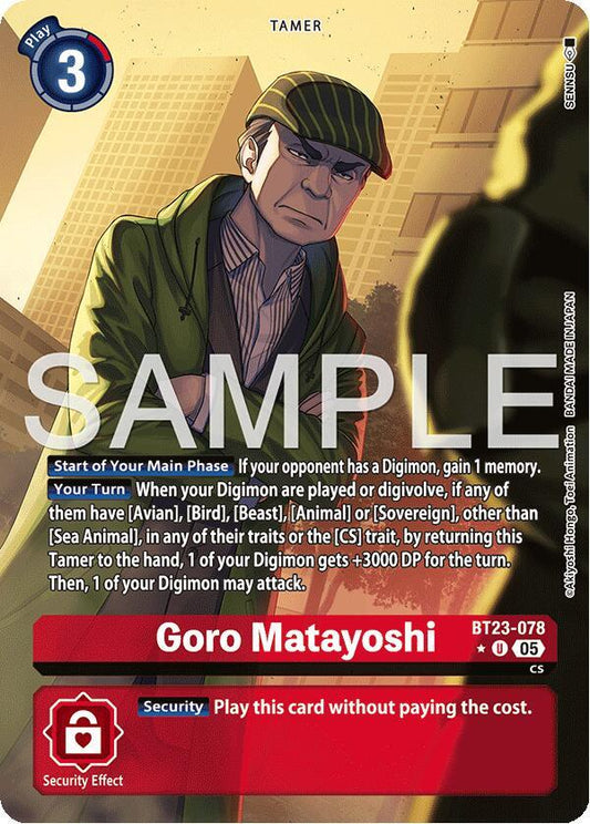 BT23-078 Goro Matayoshi (Alternate Art) Single