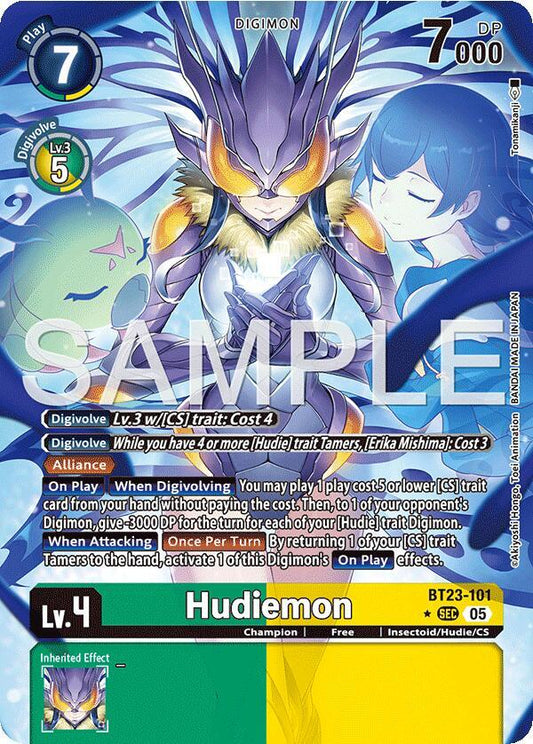 BT23-101 Hudiemon (Alternate Art) Single