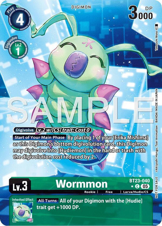 BT23-040 Wormmon (Hacker's Slumber Box Promotion Pack) Single