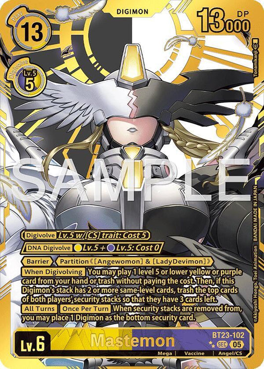 BT23-102 Mastemon (Rare Pull) Single