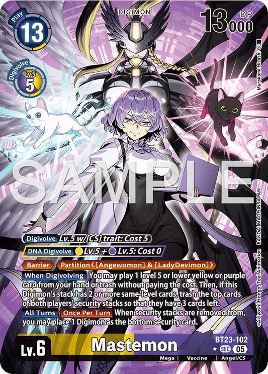 BT23-102 Mastemon (Alternate Art) Single