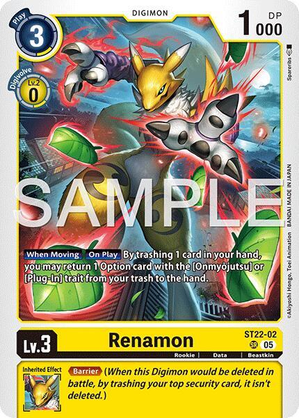 ST22-02 Renamon ST22 02 Single