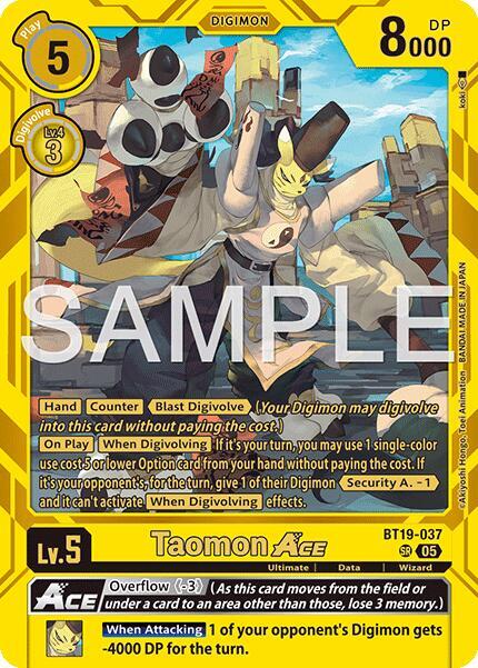 BT19-037 Taomon ACE Alternate Art Single
