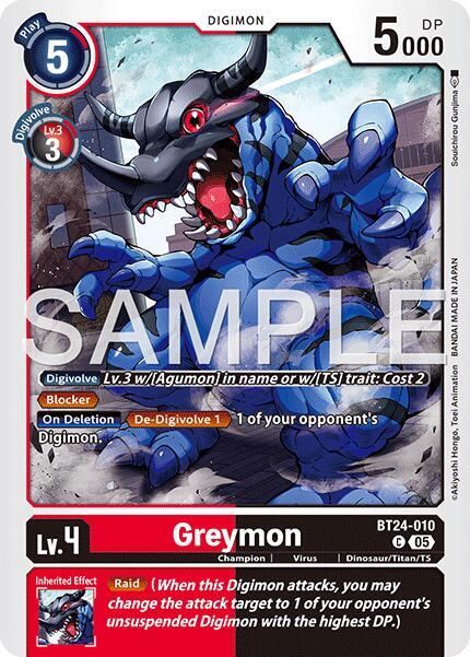 BT24-010 Greymon Single