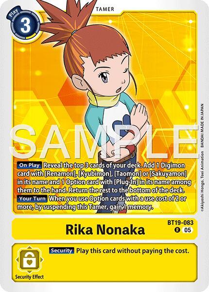 BT19-083 Rika Nonaka BT19 083 Alternate Art Single