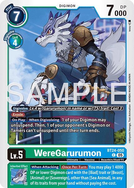 BT24-050 WereGarurumon Single