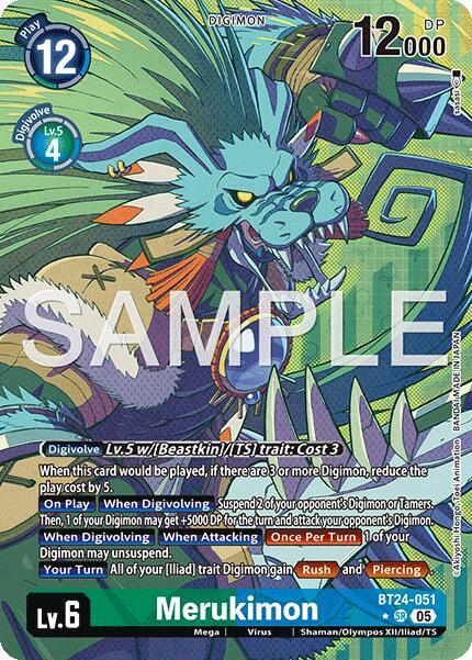 BT24-051 Merukimon Alternate Art Single