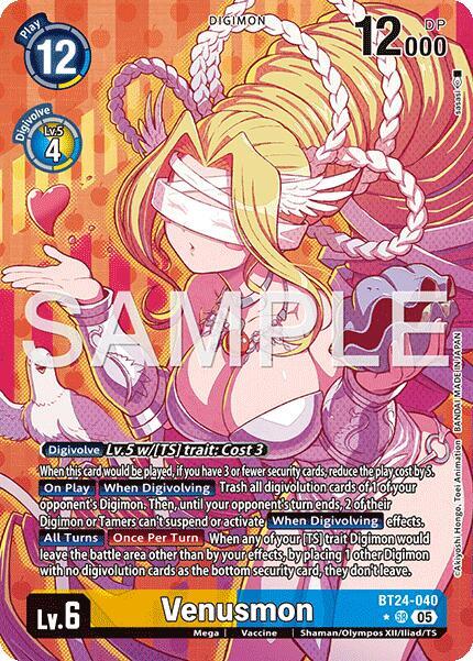 BT24-040 Venusmon Alternate Art Single