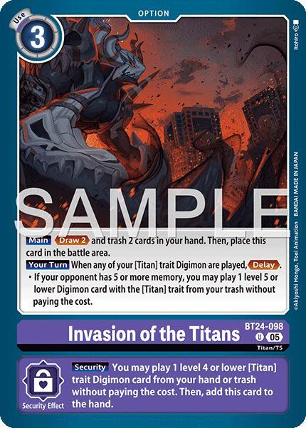 BT24-098 Invasion of the Titans Single