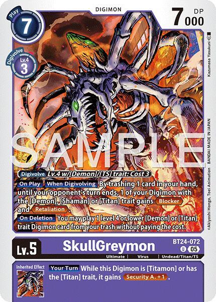 BT24-072 SkullGreymon Single
