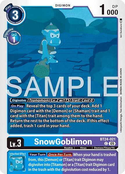 BT24-021 SnowGoblinmon Single