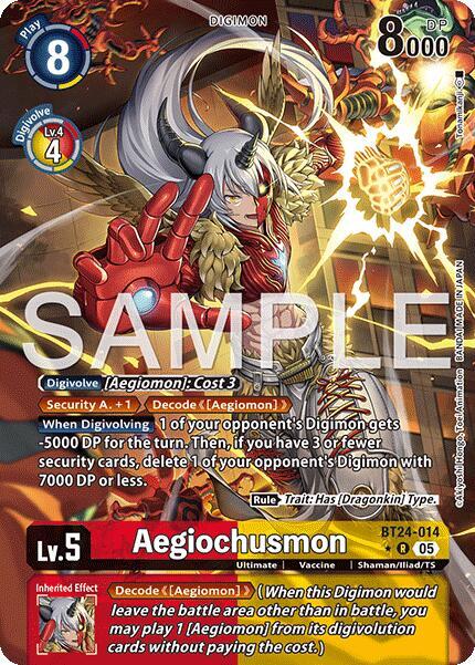 BT24-014 Aegiochusmon Alternate Art Single