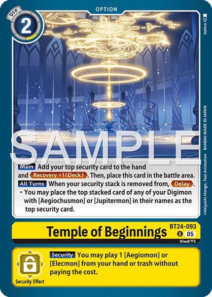 BT24-093 Temple of Beginnings Single