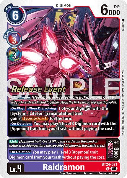 BT24-071 Raidramon Single