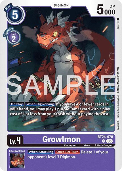 BT24-070 Growlmon Single