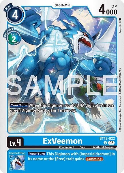 BT12-022 ExVeemon BT12 022 Reprint Single