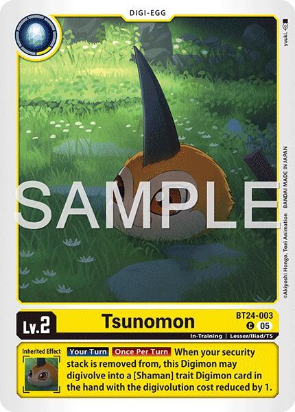 BT24-003 Tsunomon BT24 003 Single