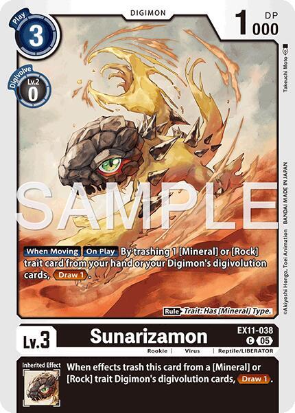 EX11-038 Sunarizamon Single