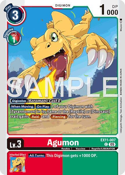 EX11-007 Agumon Single