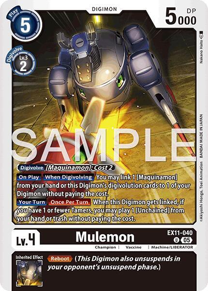 EX11-040 Mulemon Single