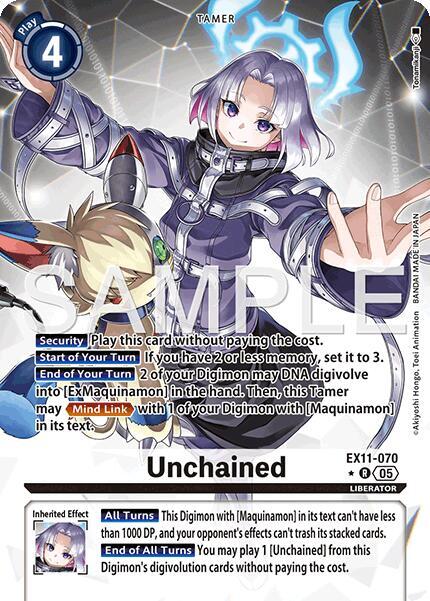 EX11-070 Unchained Alternate Art Single