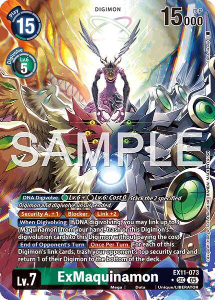 EX11-073 ExMaquinamon Alternate Art Single
