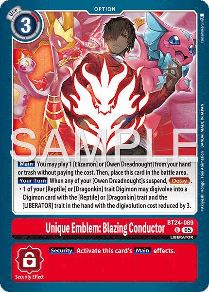 BT24-089 Unique Emblem Blazing Conductor Single
