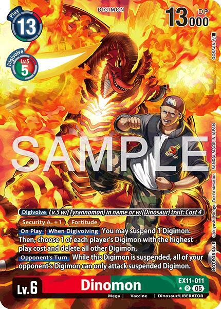 EX11-011 Dinomon Box Topper Single