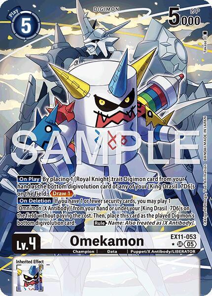 EX11-053 Omekamon Alternate Art Single