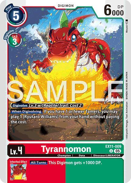 EX11-009 Tyrannomon Single