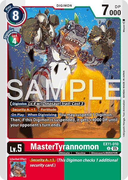 EX11-010 MasterTyrannomon Single