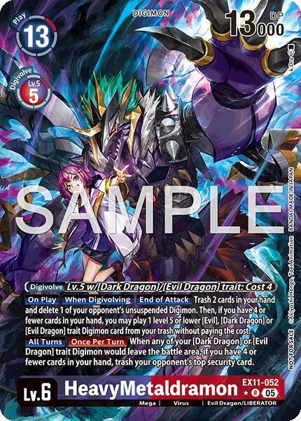 EX11-052 HeavyMetaldramon Box Topper Single
