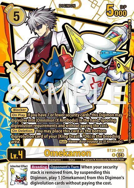 BT20-083 Omekamon Rare Pull Single