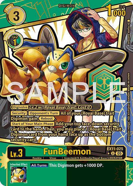 EX11-025 FunBeemon Rare Pull Single