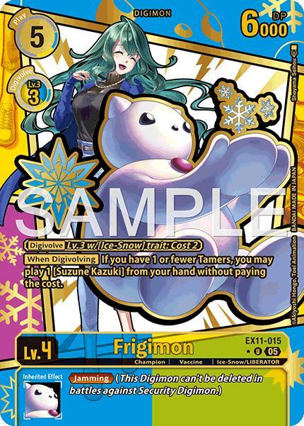 EX11-015 Frigimon Rare Pull Single