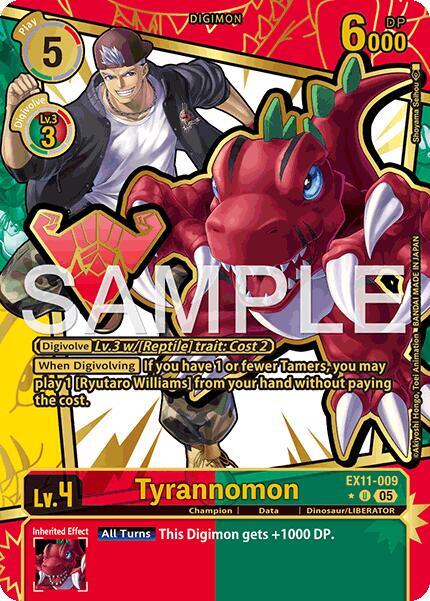 EX11-009 Tyrannomon Rare Pull Single