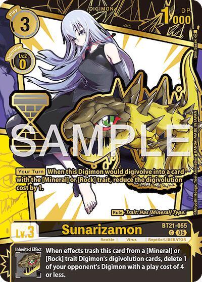 Bt21-055 Sunarizamon Rare Pull Single