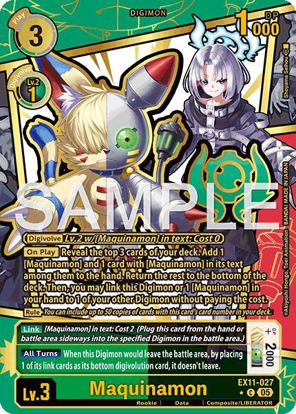 EX11-027 Maquinamon Rare Pull Single