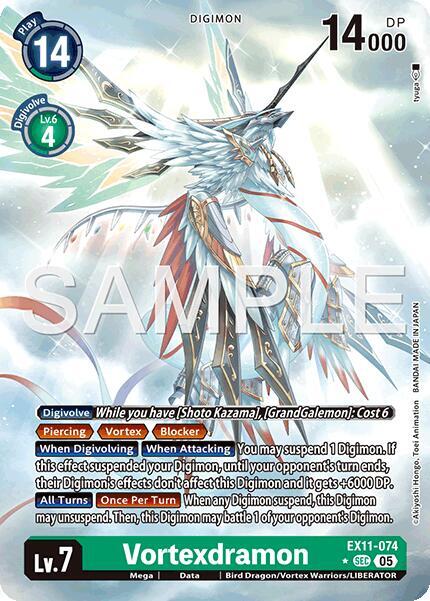 EX11-074 Vortexdramon Alternate Art Single