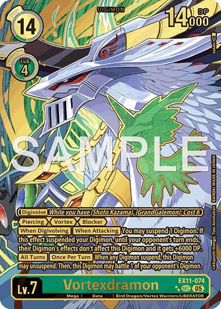 EX11-074 Vortexdramon Rare Pull Single
