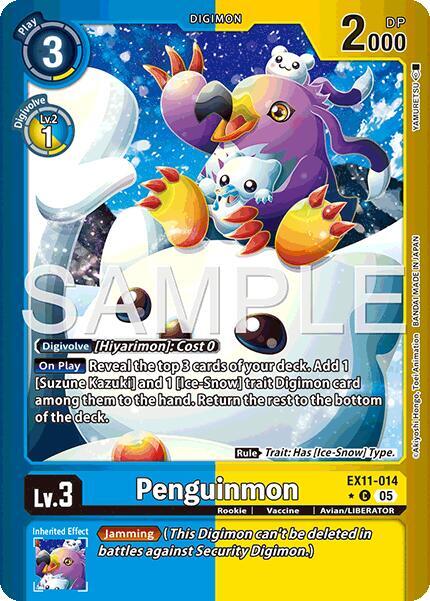 EX11-014 Penguinmon Limited Foil Single