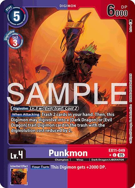 EX11-049 Punkmon Limited Foil Single