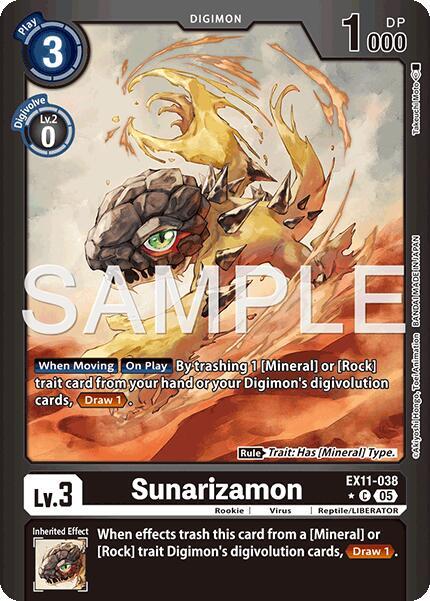 EX11-038 Sunarizamon Limited Foil Single
